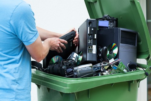 Eco-friendly disposal of garage items