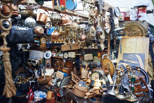 Sorting items during garage clearance