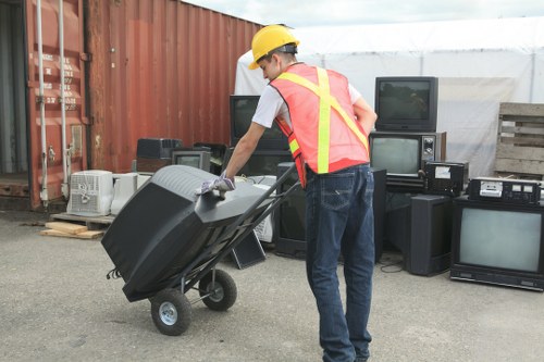 Professional waste removal team servicing a Wandsworth business